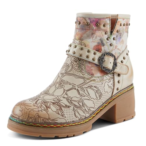 L'Artiste by Spring Step Women's Branchout Beige Multi 10 Medium
