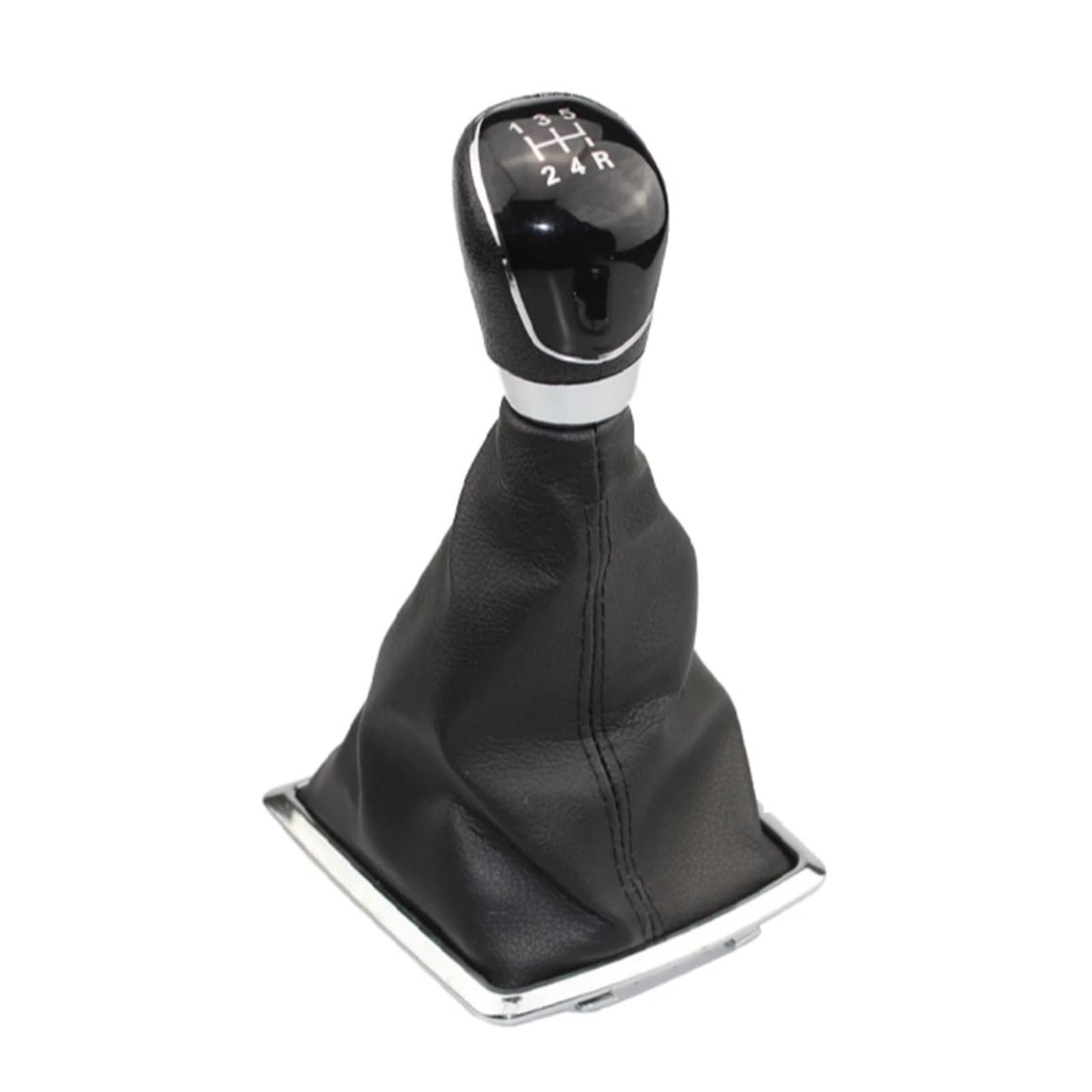 Glblpexelr Small Black 5 Thread Shift Knob For Fiesta 2008-2012 For Focus Mk2 2005-2011 Black Upgrade