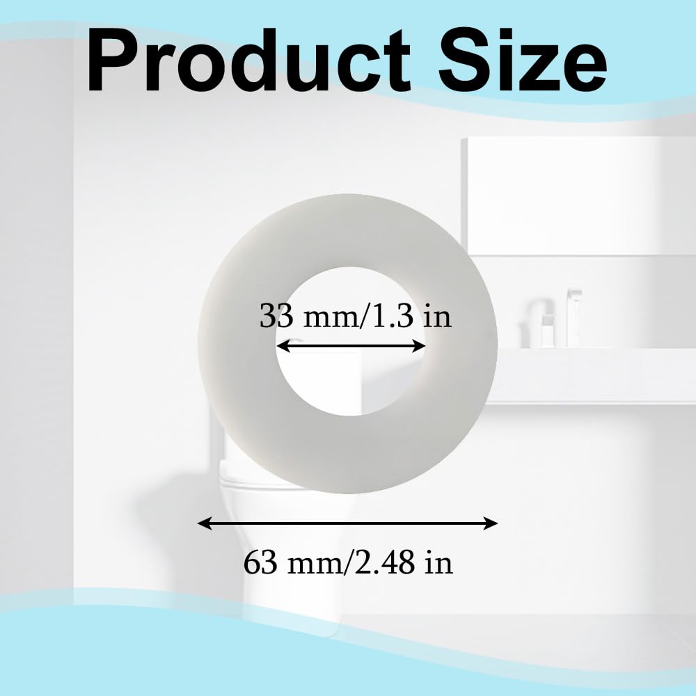 4PCS Flush Valve Base Sealing Washer Silicone Silicon Rubber Flush Valve Seal Washer Replacement Toilet Cistern Seal for Viva SKY095 Skylo Geberit 816.418.00.1 - Image 2