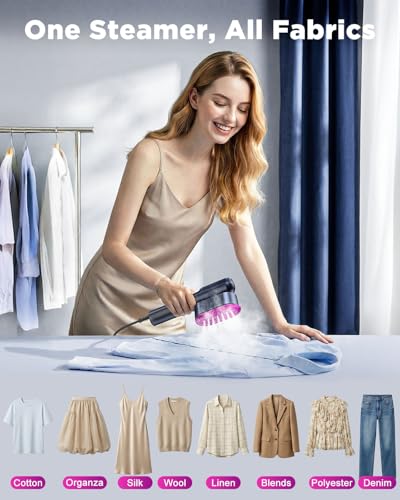 Travel Steamer for Clothes,100-240V Travel Steamer & Iron 2 in 1 with Fast Heat-Up - image 7