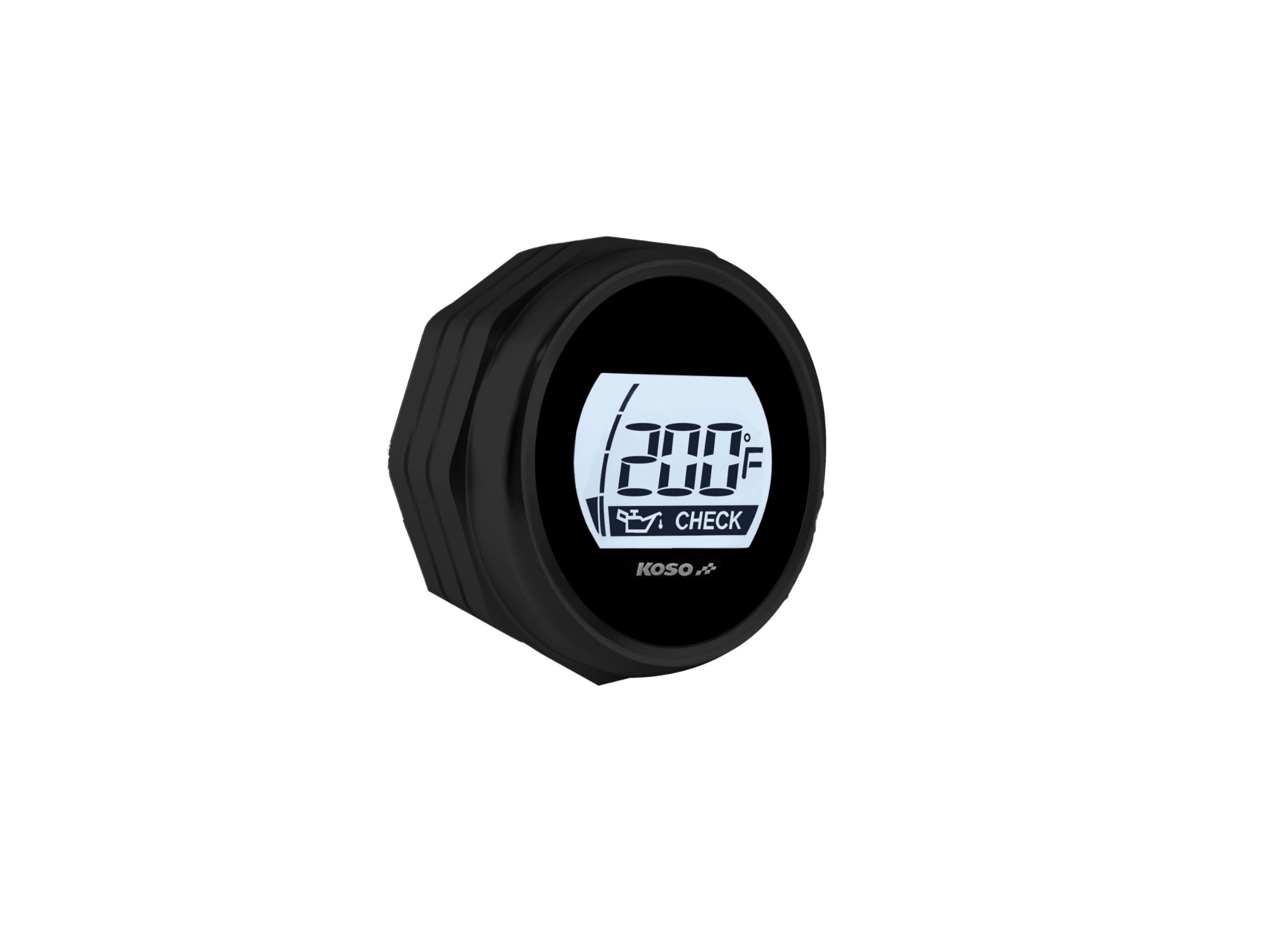 Black Oil Level Temperature Dipstick Lighted LCD Readout for Harley-Davidson