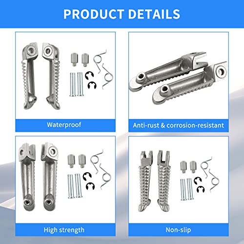 AHL Motorrad Vorne Fußstütze Pedal Fußrasten für Yamaha YZF R1 1998-2012/ YZF R6 1999-2012/ YZF R6S 2003-2008
