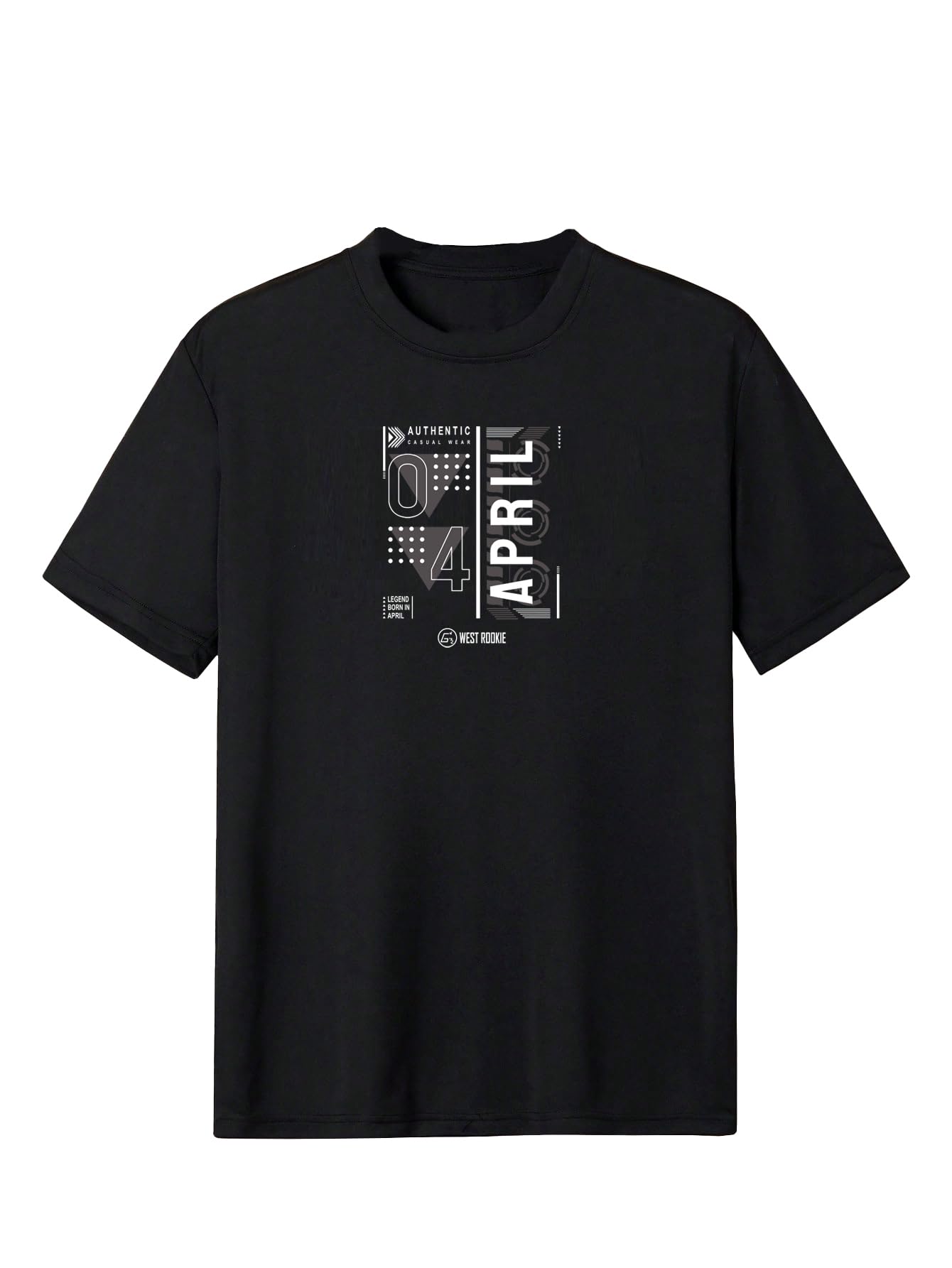 TAGDO Men's Casual Text Printed Heavy Lycra T-Shirt