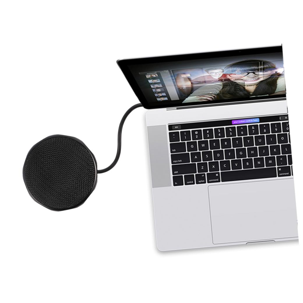 NUOBESTY 3 Pièces 360 Micro USB Haut-Parleurs D'Ordinateur Microphone De Conférence Omnidirectionnel en étal Et en Plastique Microphone De Conférence Téléphonique