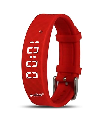 e-vibra Reloj de entrenamiento para ir al baño Reloj vibratorio silencioso recargable Reloj de recordatorio médico con temporizador y 15 alarmas