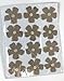 Burlap Flower Embellisments by Kel-Toy 12 Flowers per Sheet