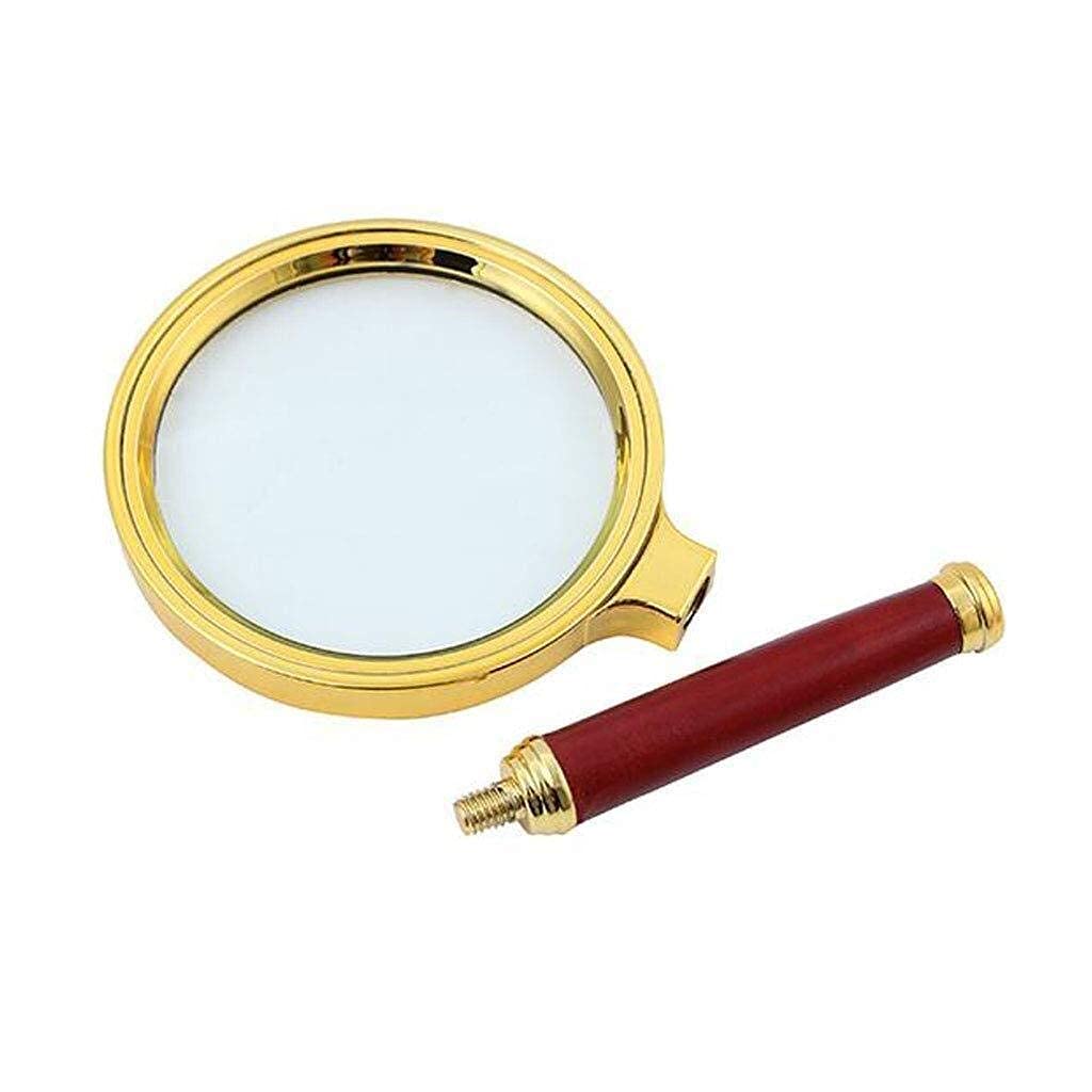 Loupe Magnifyiglasses Loupe Optique 10X Ultra Clearwood Portable pour Hommes âgés Readibook HD Lentilles Loupe Verre
