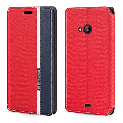 for Nokia Lumia 535 Case, Fashion Multicolor Magnetic Closure Leather Flip Case Cover with Card Holder for Nokia Lumia 535 (5â€)