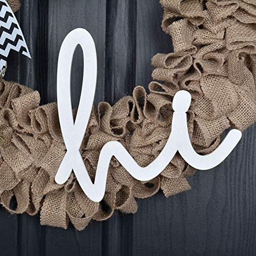 Qunwreath Wreath For Front Door Winter Wreath Burlap Wreath 18 Inch Handmade Wreath Hydrangea Wreath Farmhouse Wreath Grapevine Wreath (White Style 2) #TOP5