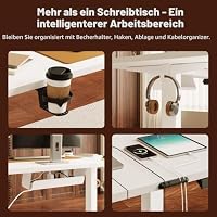 SANODESK Höhenverstellbarer Schreibtisch elektrisch 180x80 cm – Ansicht 8