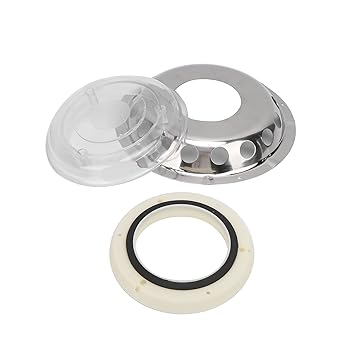 Wall Vent Outlet, Multipurpose Transparent Centre Air Ventilation Outlet with Drainage Hole for Caravan for Motorhome for RV for Boat