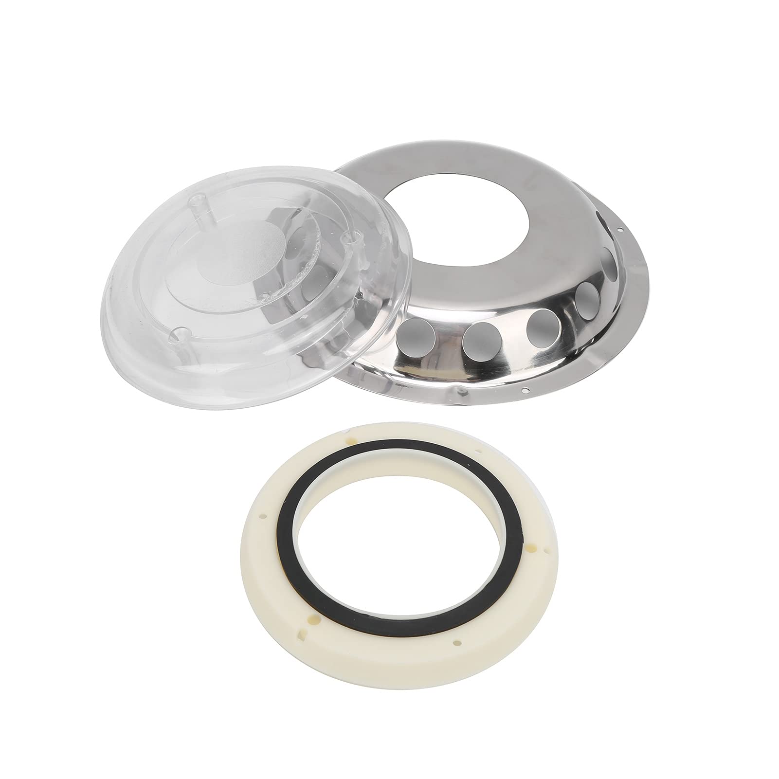 Accessoires de Bateau évent Marin en Acier Inoxydable Fenêtre de Ventilation en Acier Inoxydable Assemblage de Matériel Marin Centre Transparent pour Navires