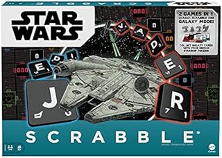 âMattel Games Scrabble Star Wars Edition Family Board Game with Galaxy Cards & Spacecraft Mover Pieces, Glossary, Gift for Teen Adult or Family Game Night Ages 10 Years & Olderâ