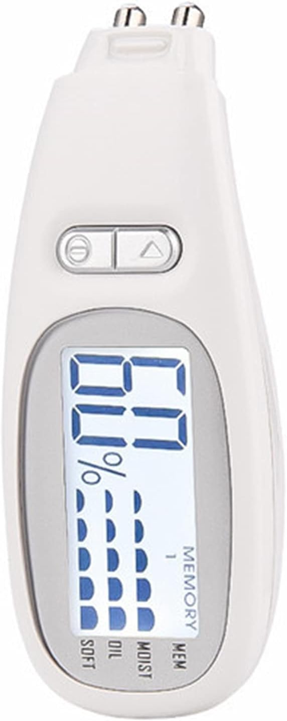 Skin Moisture Oil Softness Analyzer Digital Percentage Result AG13 Battery LCD Display Skin Care Tool Elitzia ET302 Mini Portable