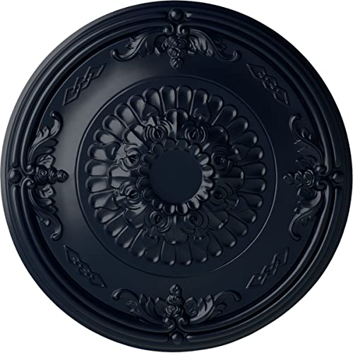 Ekena Millwork CM27ATMDF 26-1/4" x 3-1/4" Athens Ceiling Medallion, Midnight Dream