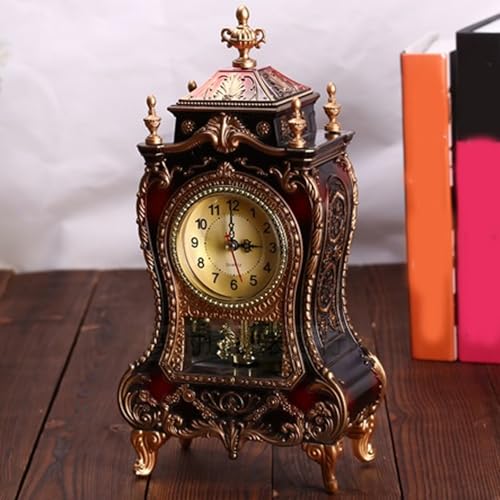 Reloj vintage retro de mesa analógico con alarma de escritorio y doce sonidos 5