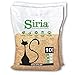 Siria 20 Litri~8,6 kg (Set 2 Sacchi da 10 Litri~4,3 kg) Lettiera per Gatti Agglomerante e Vegetale