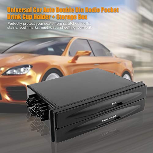 Portavasos y caja de almacenamiento doble para auto miniatura 7