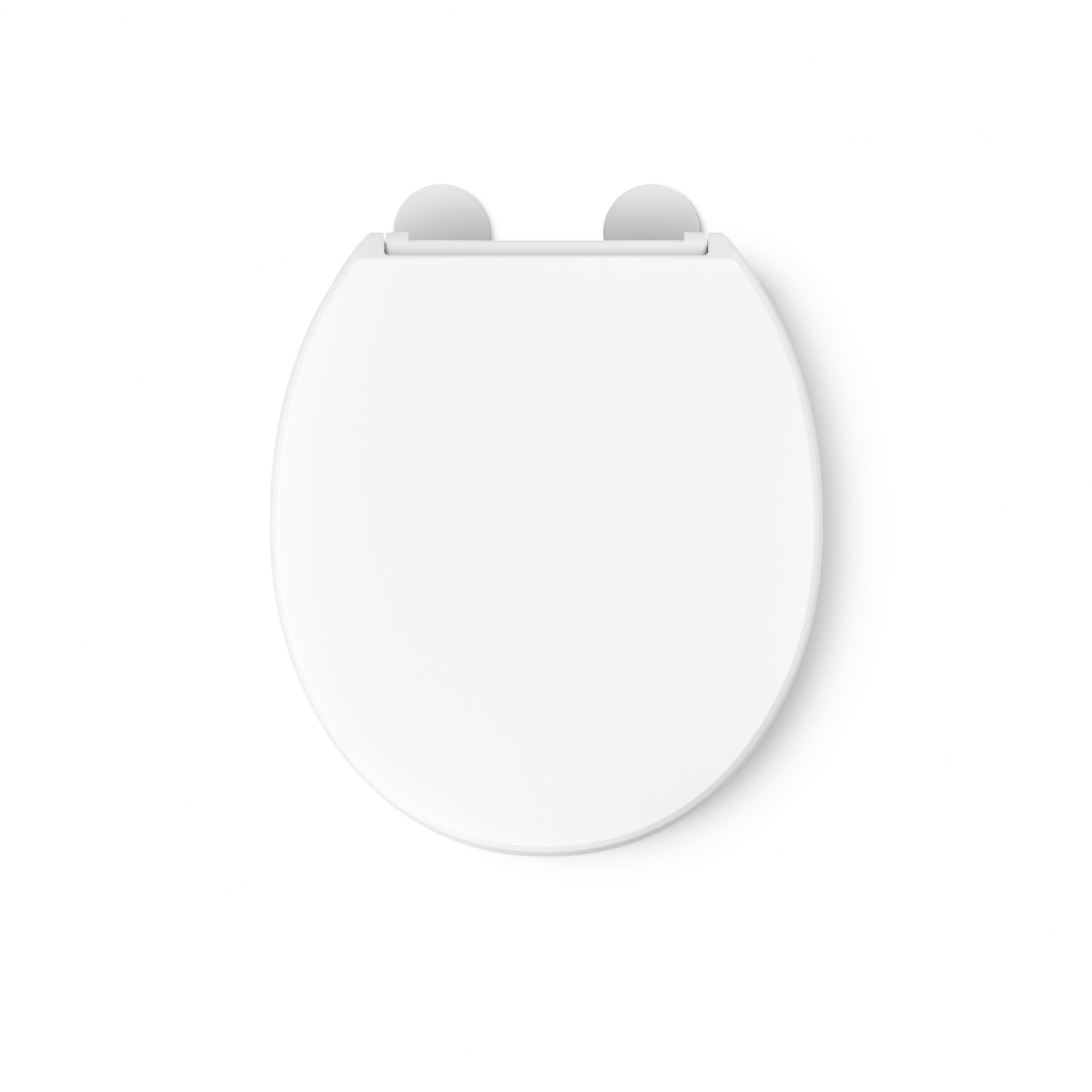 Hyten - Sedile WC rialzato, con chiusura silenziosa, colore: bianco