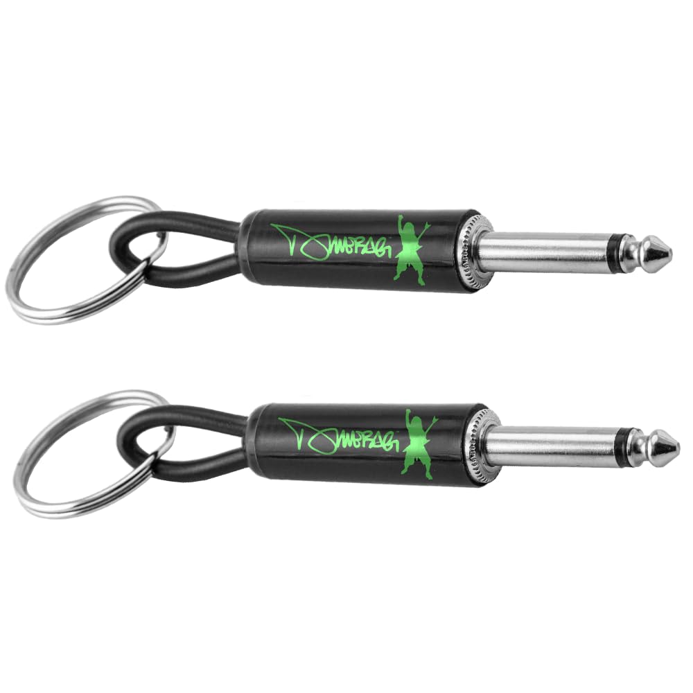 Pluginz Gitarrenstecker-Schlüsselanhänger, silber, 4x1