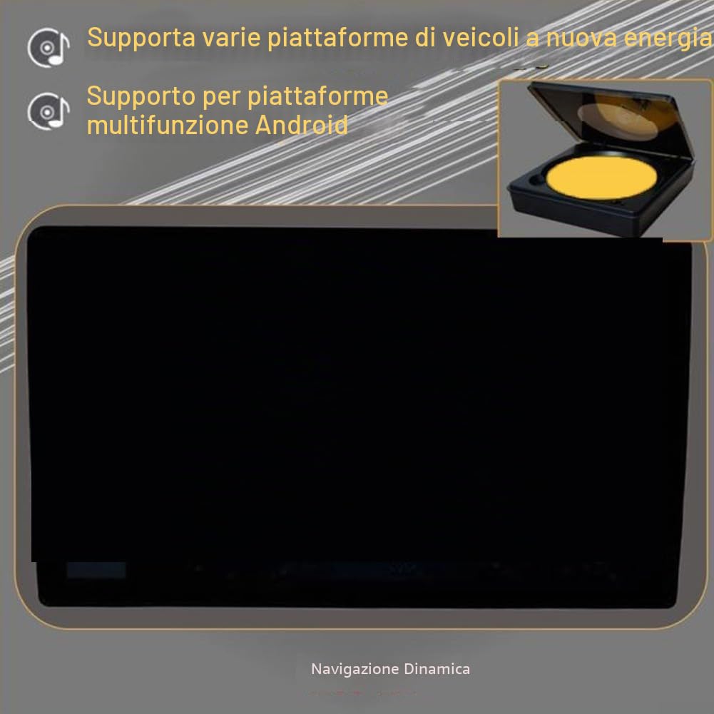 Lettore CD portatile per auto con USB per sistemi di navigazione Android, qualità audio senza perdita, design compatto in materiale PC, lettore DVD esterno per aggiornamento dell'auto stereo, unità