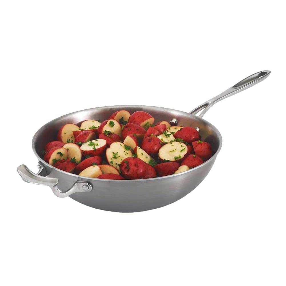 Miramar 12-Inch Stir Fry Pan by Vollrath – 5.19 quarts, Stainless Steel, Model 49418