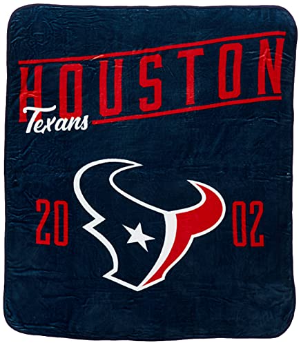 Northwest NFL Houston Texans Unisex-Adult Silk Touch Sherpa Throw Blanket 60 x 70 Motion