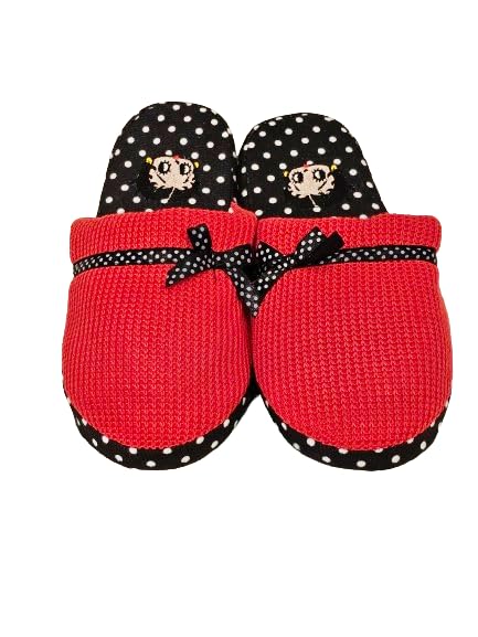 Betty Boop Ultra-Soft Women's Plush Pinup Scuffs Cozy Non-Skid Slippers - Great for Gifts2