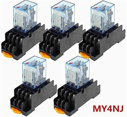 Relais de commande 220V AC pour automatisme industriel lot de 5 pièces MY4NJ 14 broches - 3