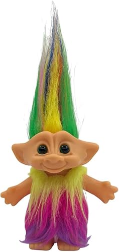 Miniatura 14 de Muñecas retro vintage Troll cromáticas adorables para colecciones, proyectos escolares, artes y manualidades, recuerdos de fiesta, 7.5 pulgadas