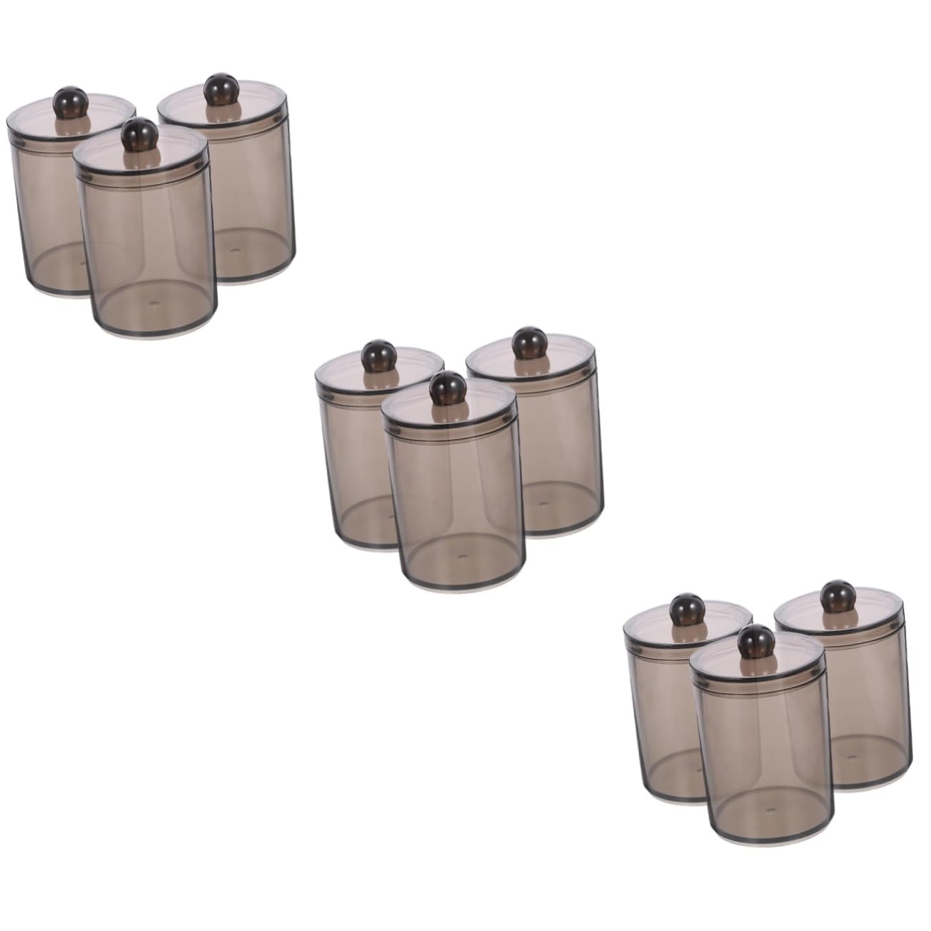 9stücke Baumwoll-tupfer-behälter Mit Deckel Schicke Und Praktische Aufbewahrungsbox Für Wattepads Make-up-schwämme Und Mehr Für Badezimmer Und Schminktisch