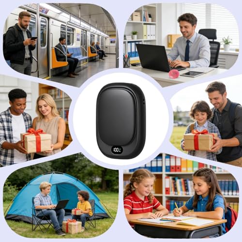 Ventilador de cuello portátil recargable con pantalla LED de control y flujo de aire personal 6