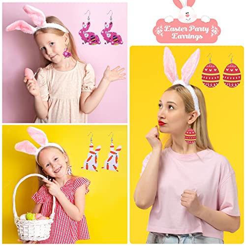 30 Pairs Easter Earrings St Patricks Day Valentines Day Earrings Faux Leather Earrings Set For Women Multipack Teardrop Drop Leather Earrings Heart Gnome Clover Green Hat Cute Egg Bunny Dangle Holiday Earrings Jewelry Gift #TOP1