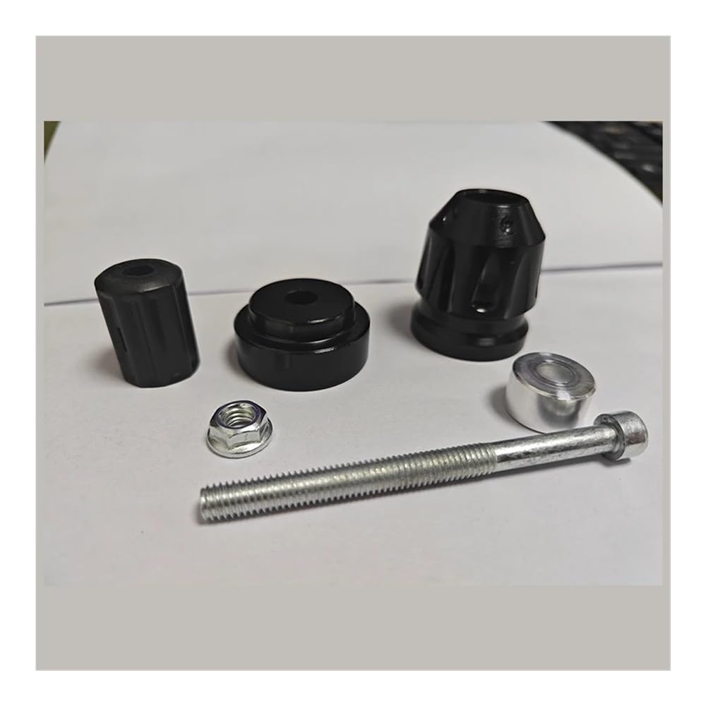 Puños universales para Manillar de Motocicleta, Tapones para Extremos, contrapeso, Accesorios estéticos Protectores(Black)