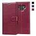 KILINO Galaxy Note 9 Wallet Case [S-Pen Fully Compatible] [Shock-Absorbent Bumper] [Card Slots] [RFID Blocking] [Kickstand] Leather Flip Case Compatible with Samsung Galaxy Note9 - Burgundy