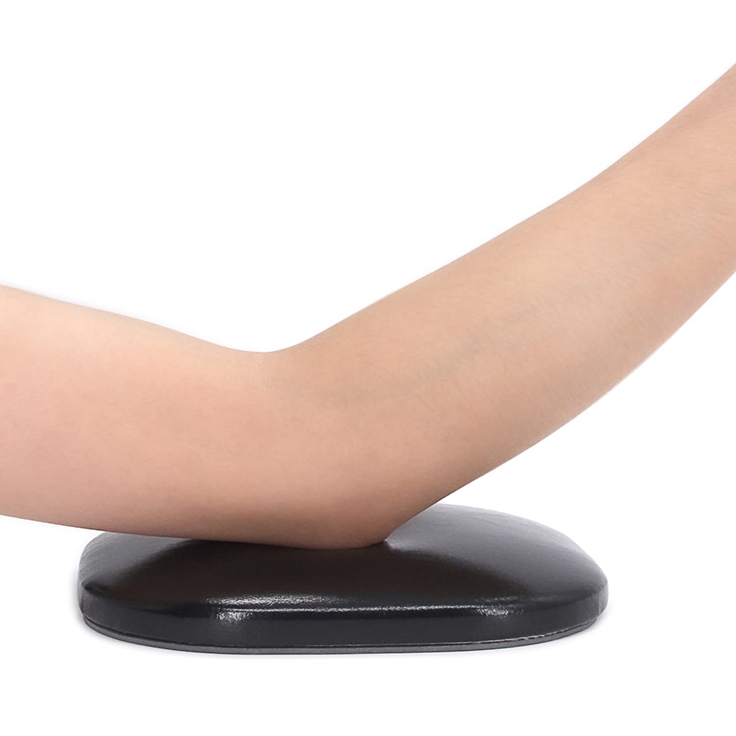 Almohada para Reposamanos de Uñas,Cojín de Reposo de Uñas para Codo,Cojín de Mano de Manicura de Cuero,Reposabrazos de Uñas para Uso en el Hogar del Salón de Uñas Técnico(Black)