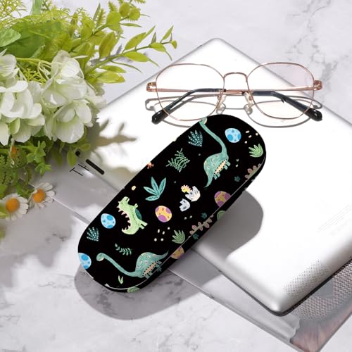 Image of Glasses Case Hard Shell,Portable Protective Eyeglasses Case, Eyeglass Holder Box with Cleaning Cloth,for Women Men