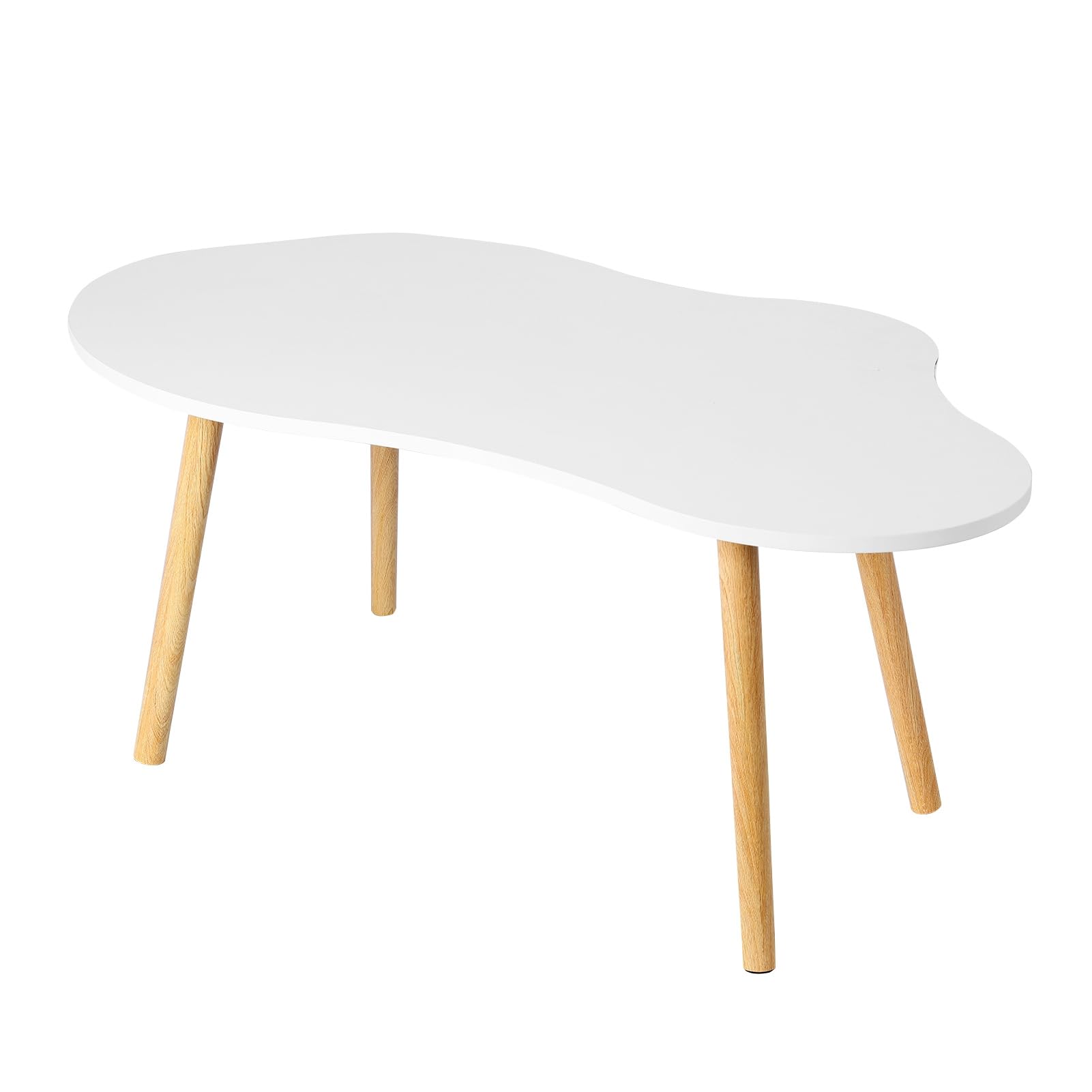 Small Coffee Table Living Room Center Minimalist Display Coffe Table Cloud Shaped Design with 4 Legs Can be