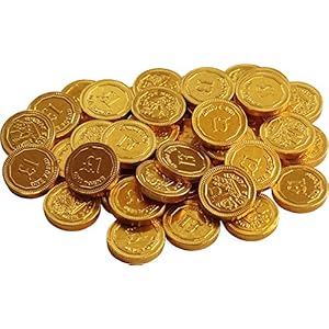 Gouden melkchocolade £1 munten (pak van 40)