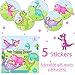 Magic Potty Training Stickers Pack - Potty Training Seat Magic Sticker | Girl Dinosaur Toddler Potty Training Toilet Sticker | 5Pack w/Potty Reward eBook | Use w/or W/Out Potty Chart or Watch