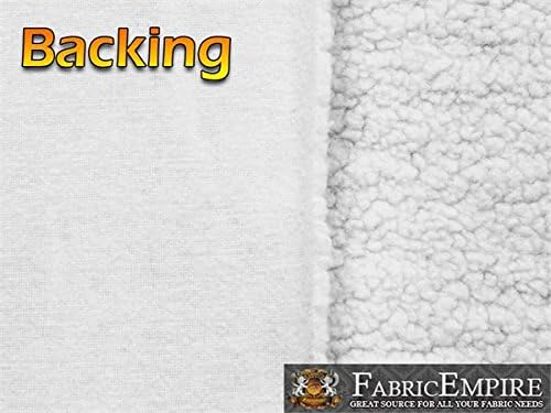 Miniatura 2 de Piel de oveja Sherpa resistente de 60 pulgadas de ancho, 21 onzas por yarda, 0.303 in vendido por The Yard (blanco)