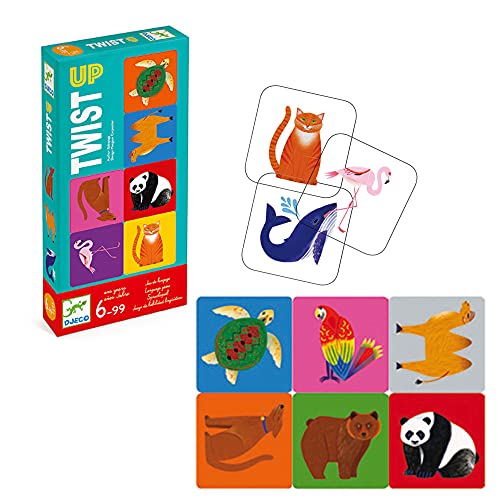DJECO ジェコ ツイストアップ カードゲーム コミュニケーション 知育玩具 かわいい おしゃれ モンテッソーリ 5歳 6歳 7歳 8歳 9歳 10歳 男の子 女の子 大人 入学祝い 小学生 プレゼント ギフト おもちゃ 子供 キッズ 誕生日 運動会 ハ
