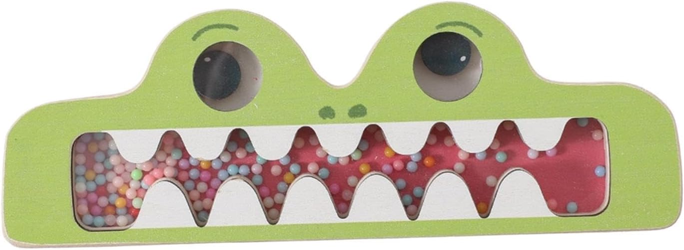 BNF®Rainmaker Rattle Shaker Learning Beaded Raindrop for Baby Age 18M + Children crocodiled|Baby | Toys for Baby | Developmental Baby Toys