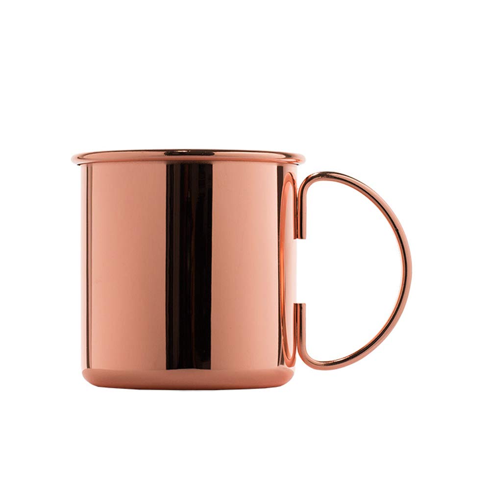 ALANDIA Juego de 4 Tazas de Cobre Moscow Mule | Acero inoxidable, cobreado | También adecuado para Gin Tonic