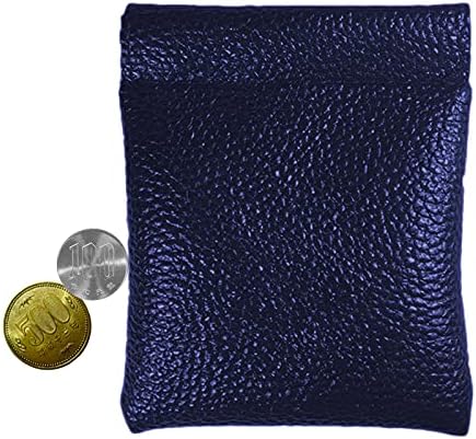 Amazon Co Jp コインケース メンズ レディース 小銭入れ コイン収納 小物収納 バネ口式 革 薄い スマート 就職 内定 祝い 誕生日 プレゼント ダークブルー ホビー 通販