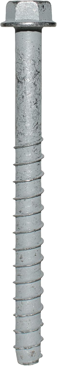 Simpson Strong-Tie THDB62800HMG - 5/8-Inch x 8-Inch Serrated Hex Head, Mechanically Galvanized Titen HD Heavy Duty Screw Anchor for Concrete, Easy Installation (Pack of 10)