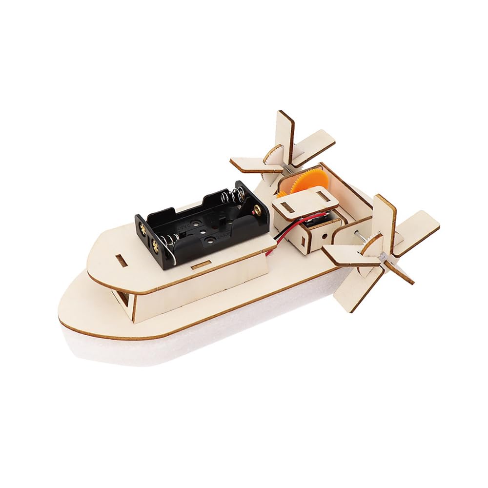 Sarini Kit de Barco de Vapor RC para desarrollar Kits de experimentos, Kit de Bricolaje de tecnología de invención Creativa, Kit de Modelo de Barco RC de Serie pequeña