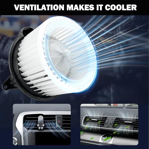 Image of 700139 AC Heater Blower Motor Fan Assembly Fit for Ford Expedition 2003-2006, f-150 2004-2008, for Lincoln Navigator 2003-2006 2C3Z19834AA, 6L1Z19805B