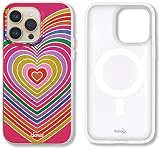 Sonix Case for iPhone 14 Pro Max | Compatible with MagSafe | 10ft Drop Tested | Rainbow Hearts
