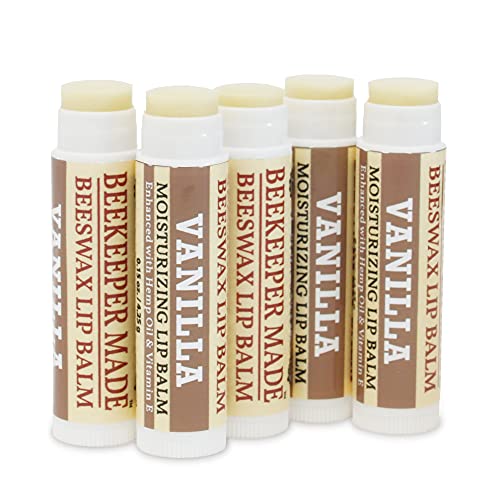 Image of Beeswax Bulk Lip Balm, 40 Count | For Men, Women, and Children. Great for Gifts, Showers, & More (Vanilla)